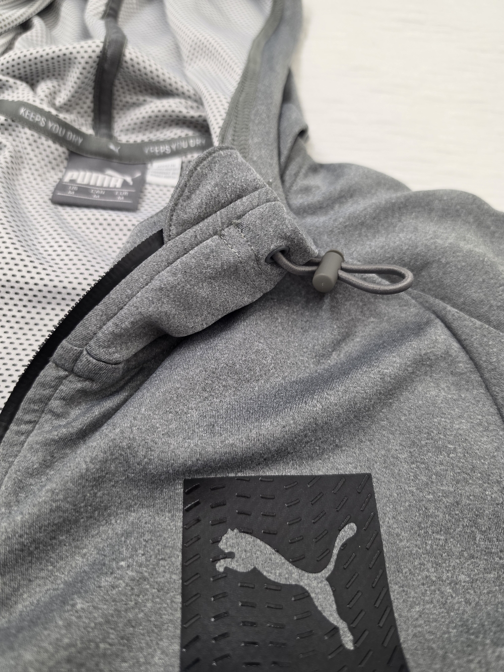 Puma Men’s Grey Performance Hooded Jacket